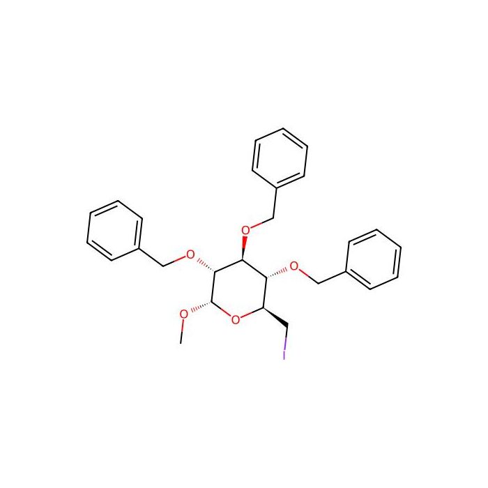 (2S,3S,4S,5R,6S)-3,4,5-tris(benzyloxy)-2-(iodomethyl)-6-methoxytetrahydro-2H-pyran - ≥98% CAS No(85716-43-4) by Aladdin Scientific