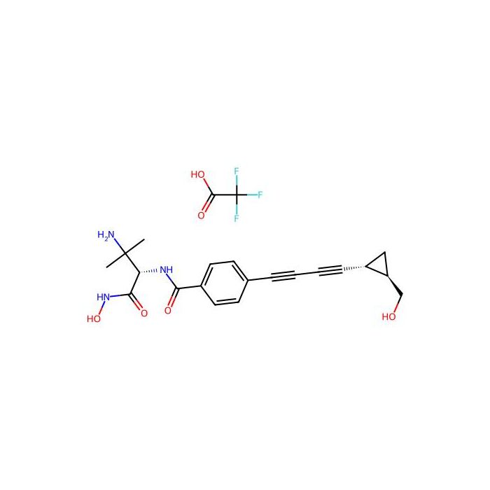 (2S)-3-amino-N-hydroxy-2-[(4-{4-[(1R,2R)-2-(hydroxymethyl)cyclopropyl]buta-1,3-diyn-1-yl}phenyl)formamido]-3-methylbutanamide; trifluoroacetic acid - ≥99% CAS No(1410809-37-8) by Aladdin Scientific