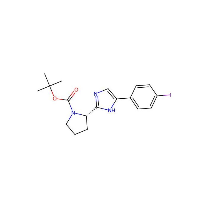 (S)-tert-Butyl 2-(5-(4-iodophenyl)-1H-imidazol-2-yl)pyrrolidine-1-carboxylate - ≥95% CAS No(1242094-29-6) by Aladdin Scientific