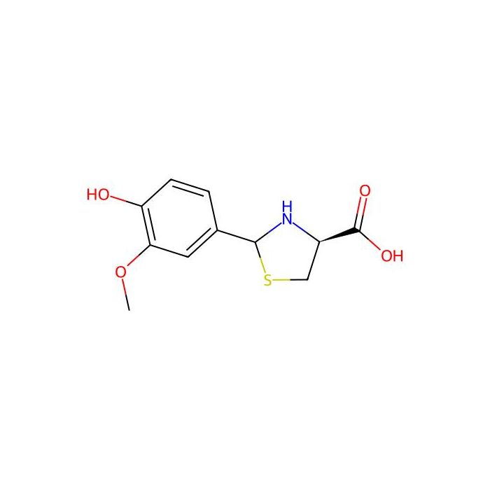 (4S)-2-(4-hydroxy-3-methoxyphenyl)-1,3-thiazolidine-4-carboxylic acid - ≥97% CAS No(1265908-22-2) by Aladdin Scientific