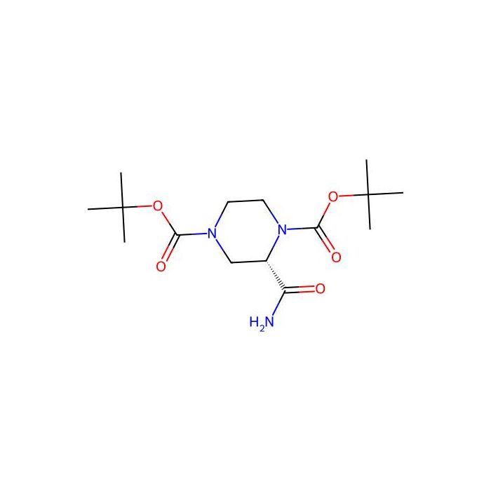(S)-di-tert-butyl 2-carbamoylpiperazine-1,4-dicarboxylate - ≥97% CAS No(1438393-12-4) by Aladdin Scientific