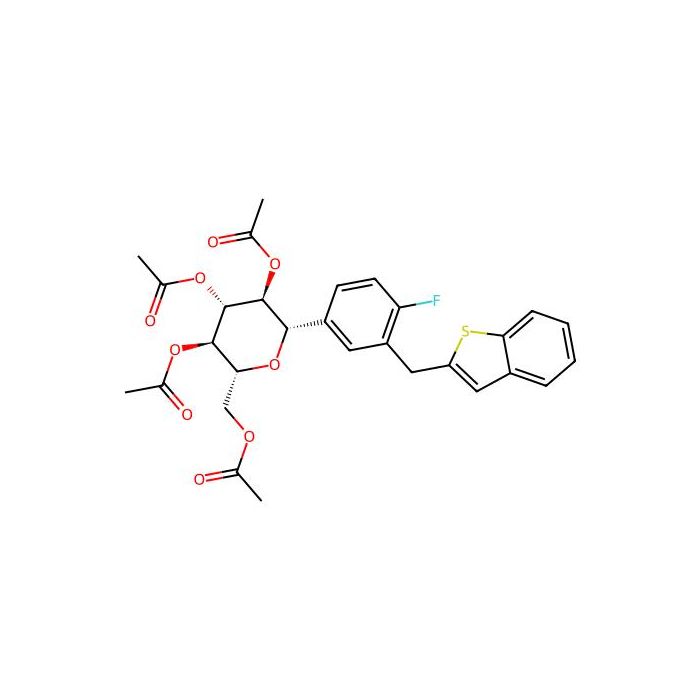 (1S)-1,5-Anhydro-1-C-[3-(benzo[b]thien-2-ylmethyl)-4-fluorophenyl]-D-glucitol 2,3,4,6-tetraacetate - ≥98% CAS No(1034305-21-9) by Aladdin Scientific