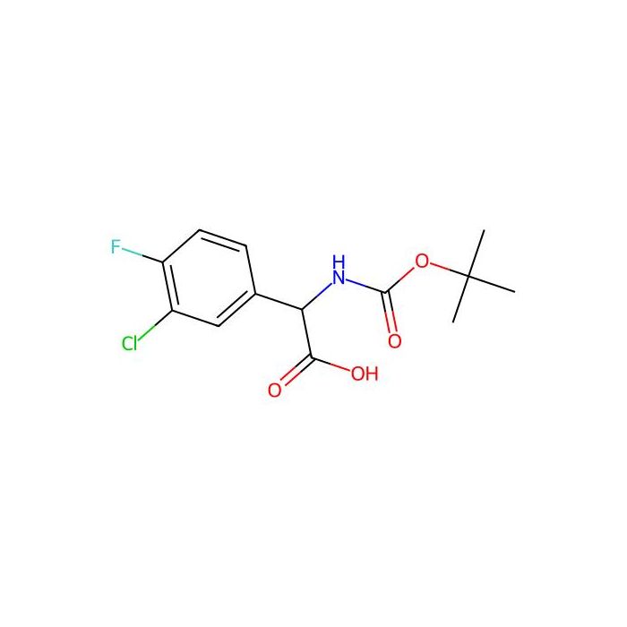 2-(((Tert-butoxy)carbonyl)amino)-2-(3-chloro-4-fluorophenyl)acetic acid - ≥95% CAS No(1038817-56-9) by Aladdin Scientific