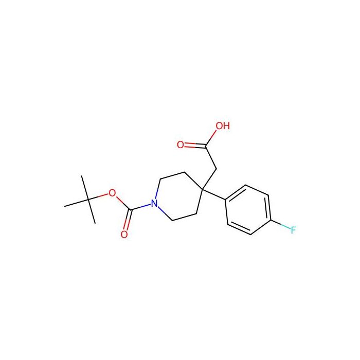 (1-(tert-Butoxycarbonyl)-4-(4-fluorophenyl)piperidin-4-yl)acetic acid - ≥95% CAS No(644981-80-6) by Aladdin Scientific