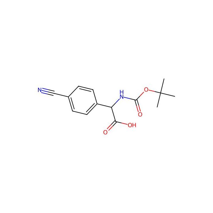 2-((tert-Butoxycarbonyl)amino)-2-(4-cyanophenyl)acetic acid - ≥95% CAS No(1111737-56-4) by Aladdin Scientific