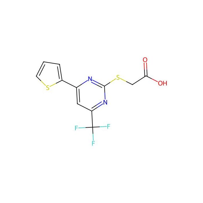 2-((4-(Thiophen-2-yl)-6-(trifluoromethyl)pyrimidin-2-yl)thio)acetic acid - ≥97% CAS No(505054-60-4) by Aladdin Scientific