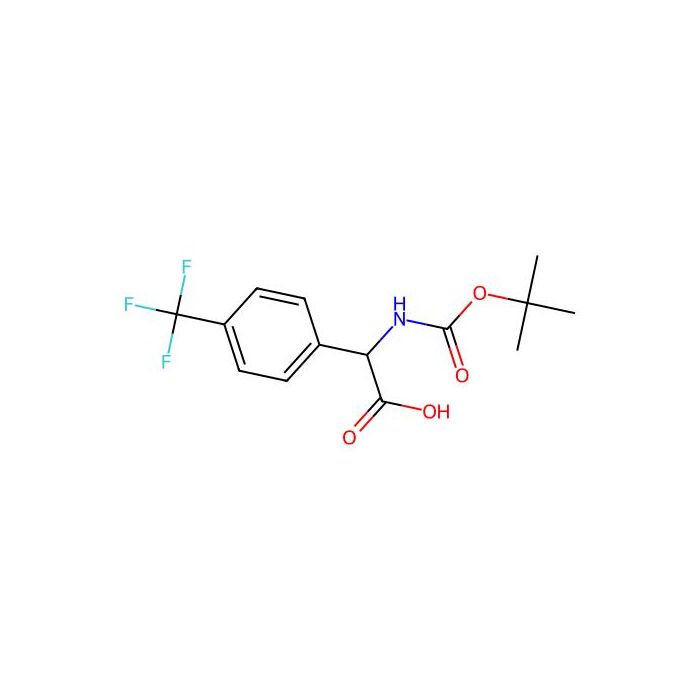 2-(((Tert-butoxy)carbonyl)amino)-2-(4-(trifluoromethyl)phenyl)acetic acid - ≥97% CAS No(847147-40-4) by Aladdin Scientific
