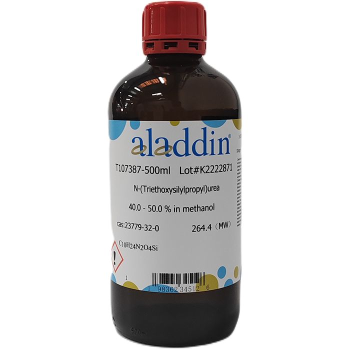 N-(Triethoxysilylpropyl)urea - 40.0 - 50.0 % in methanol CAS No(23779-32-0) by Aladdin Scientific