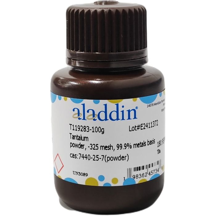 Tantalum - ≥99.9% metals basis, powder,−325 mesh CAS No(7440-25-7) by Aladdin Scientific