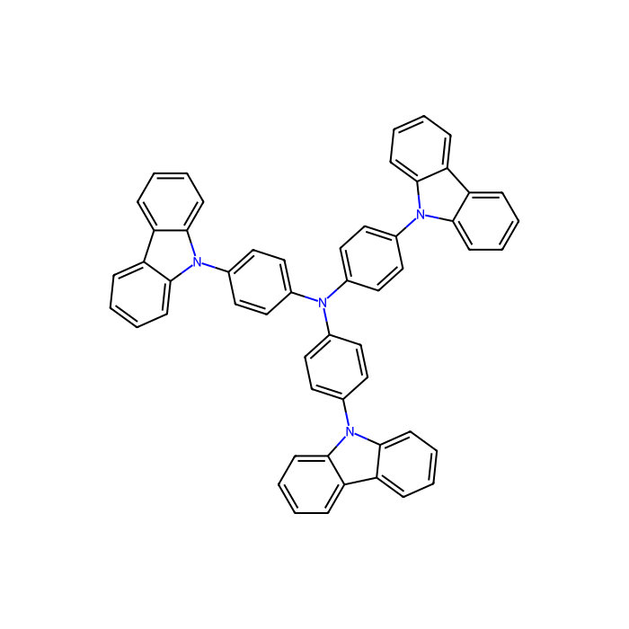 Tris(4-carbazoyl-9-ylphenyl)amine（TCTA） - ≥98% CAS No(139092-78-7) by Aladdin Scientific
