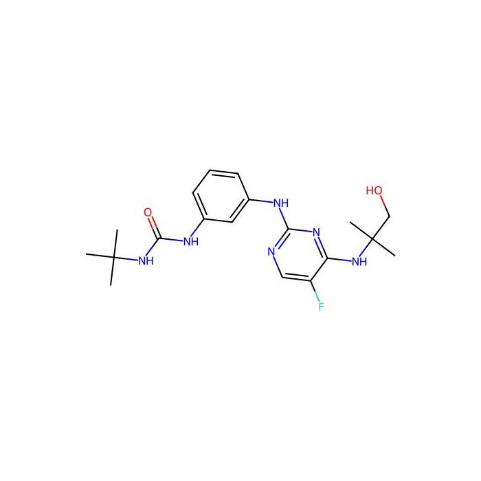1-(Tert-butyl)-3-(3-((5-fluoro-4-((1-hydroxy-2-methylpropan-2-yl)amino)pyrimidin-2-yl)amino)phenyl)urea -  CAS No(1251752-12-1) by Aladdin Scientific
