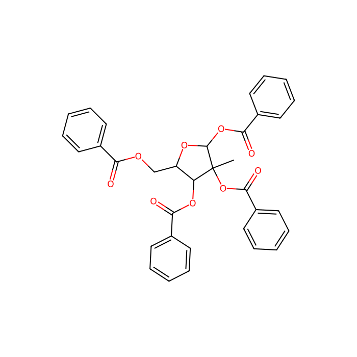 1，2，3，5-Tetra-O-benzoyl-2-C-methyl-beta-D-ribofuranose - ≥98% CAS No(15397-15-6) by Aladdin Scientific
