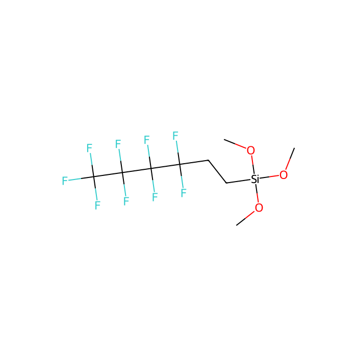 Trimethoxy(1H,1H,2H,2H-nonafluorohexyl)silane - ≥97%(GC) CAS No(85877-79-8) by Aladdin Scientific