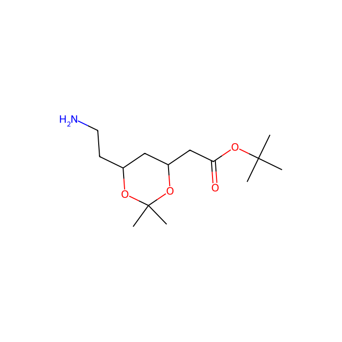 tert-Butyl 2-[(4R,6R)-6-(2-Aminoethyl)-2,2-dimethyl -1,3-dioxan-4-yl]acetate - ≥98% CAS No(125995-13-3) by Aladdin Scientific