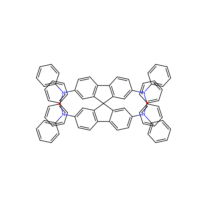 2,2′,7,7′-Tetrakis(N,N-diphenylamino)-9,9-spirobifluorene - ≥99%(HPLC) CAS No(189363-47-1) by Aladdin Scientific