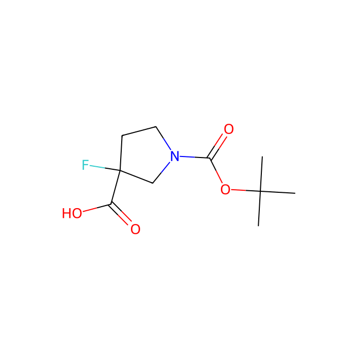 ácido 1-[(terc-butoxi)carbonil]-3-fluoropirrolidin-3-carboxílico - ≥97% CAS No(1001754-59-1) by Aladdin Scientific