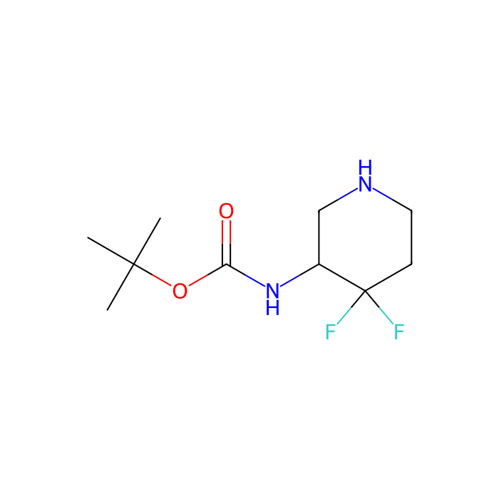 tert-butyl N-(4,4-difluoropiperidin-3-yl)carbamate - ≥97%  by Aladdin Scientific