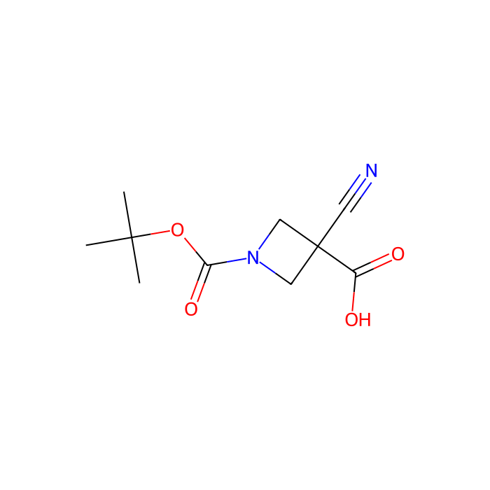 1-[(tert-butoxy)carbonyl]-3-cyanoazetidine-3-carboxylic acid - ≥97% CAS No(1158759-45-5) by Aladdin Scientific