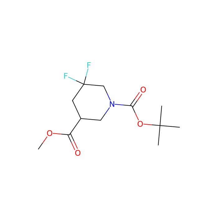 1-tert-butyl 3-methyl 5,5-difluoropiperidine-1,3-dicarboxylate - ≥97% CAS No(1255667-06-1) by Aladdin Scientific