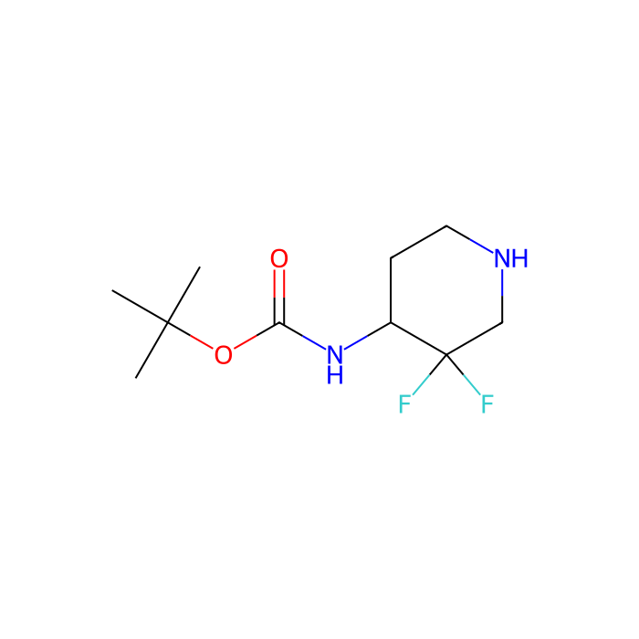 tert-butyl N-(3,3-difluoropiperidin-4-yl)carbamate - ≥97%  by Aladdin Scientific