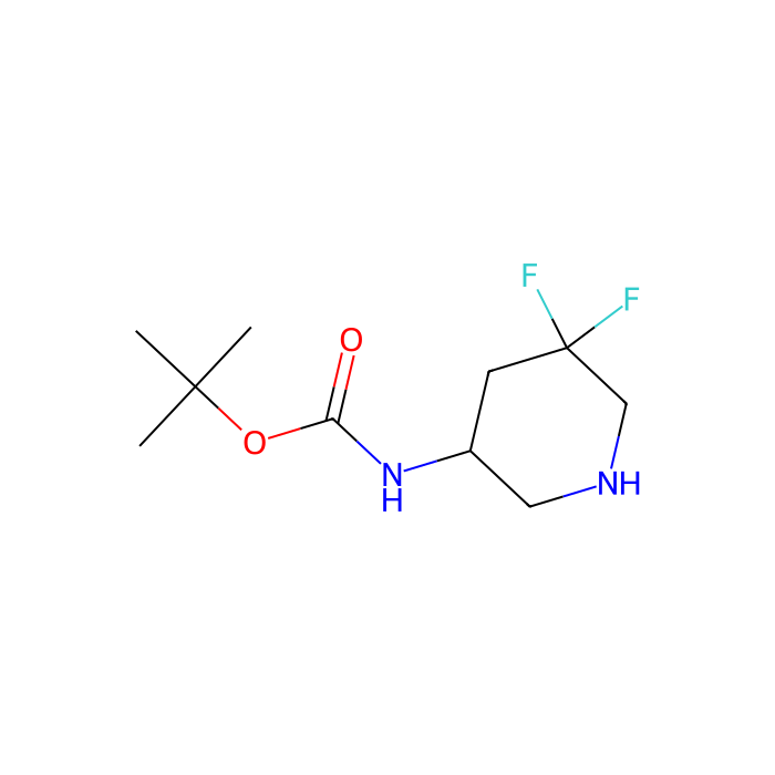 tert-butyl N-(5,5-difluoropiperidin-3-yl)carbamate - ≥97%  by Aladdin Scientific