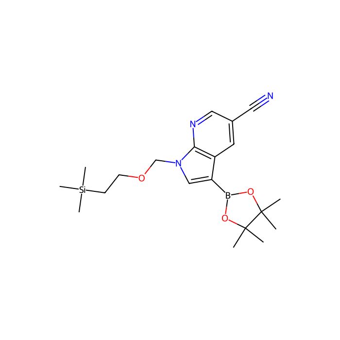 3-(tetramethyl-1,3,2-dioxaborolan-2-yl)-1-{[2-(trimethylsilyl)ethoxy]methyl}-1H-pyrrolo[2,3-b]pyridine-5-carbonitrile - ≥97% CAS No(1429906-71-7) by Aladdin Scientific