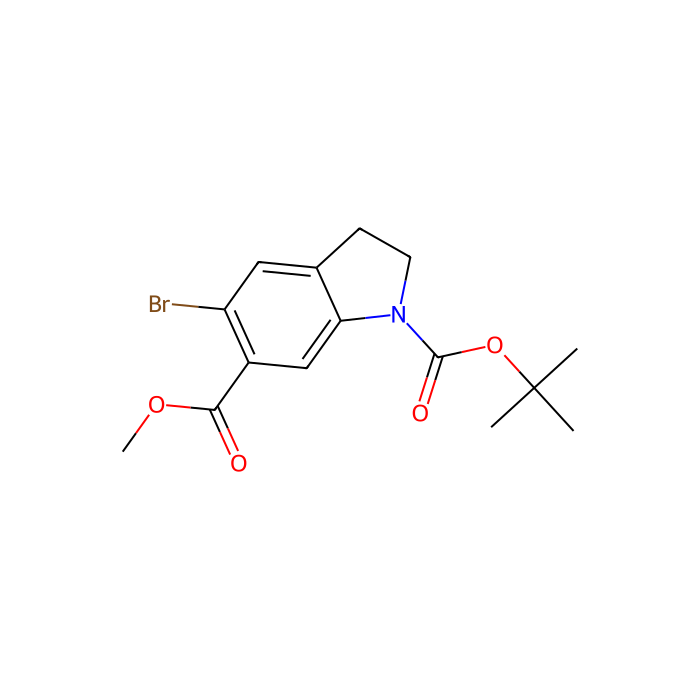 1-tert-butyl 6-methyl 5-bromo-2,3-dihydro-1h-indole-1,6-dicarboxylate - ≥97% CAS No(1788044-06-3) by Aladdin Scientific