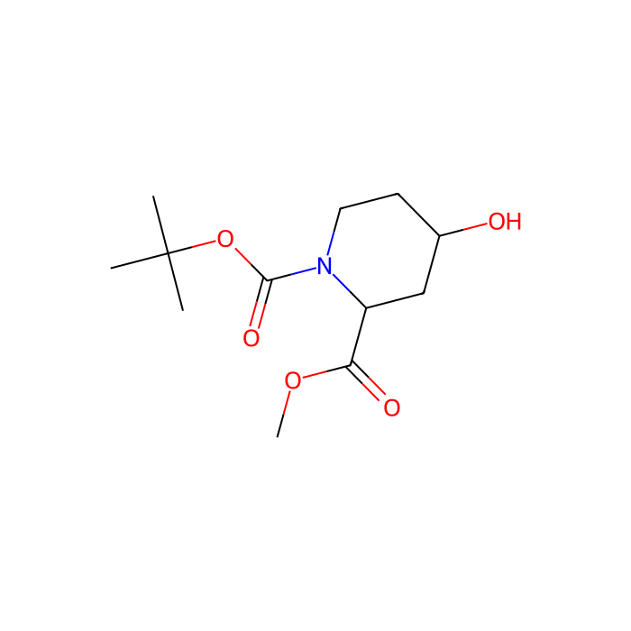 1-tert-butyl 2-methyl (2S,4R)-rel-4-hydroxypiperidine-1,2-dicarboxylate - ≥97% CAS No(181269-87-4) by Aladdin Scientific