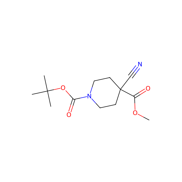 1-tert-Butyl 4-methyl 4-cyanopiperidine-1,4-dicarboxylate - ≥97% CAS No(362703-34-2) by Aladdin Scientific