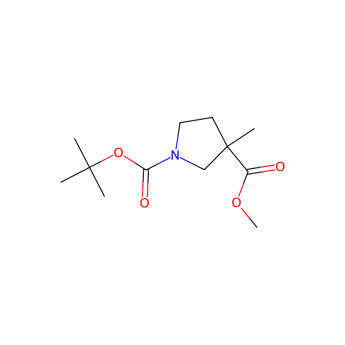 1-tert-butyl 3-methyl 3-methylpyrrolidine-1,3-dicarboxylate - ≥97% CAS No(457657-68-0) by Aladdin Scientific