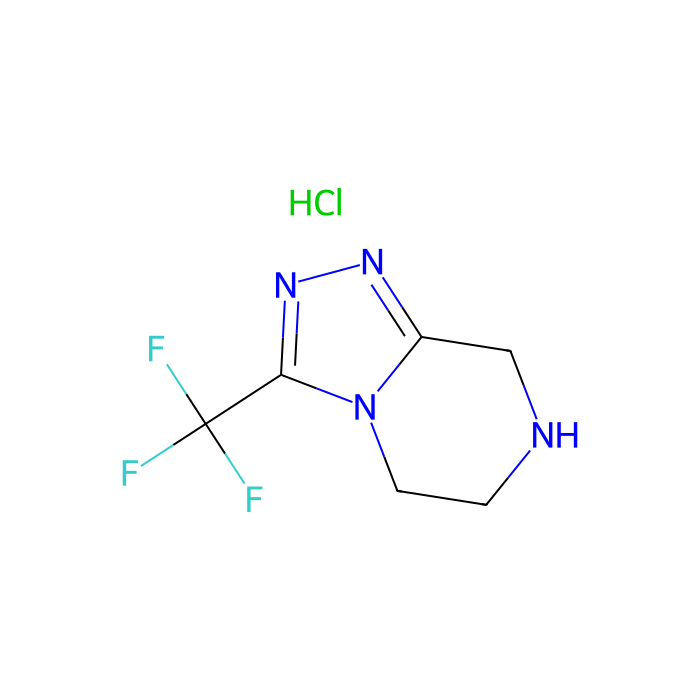 3-(Trifluoromethyl)-5,6,7,8-tetrahydro-[1,2,4]triazolo[4,3-a]pyrazine Hydrochloride  - ≥97% CAS No(762240-92-6) by Aladdin Scientific