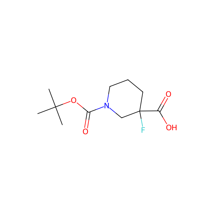 1-[(tert-butoxy)carbonyl]-3-fluoropiperidine-3-carboxylic acid - ≥97% CAS No(934342-39-9) by Aladdin Scientific