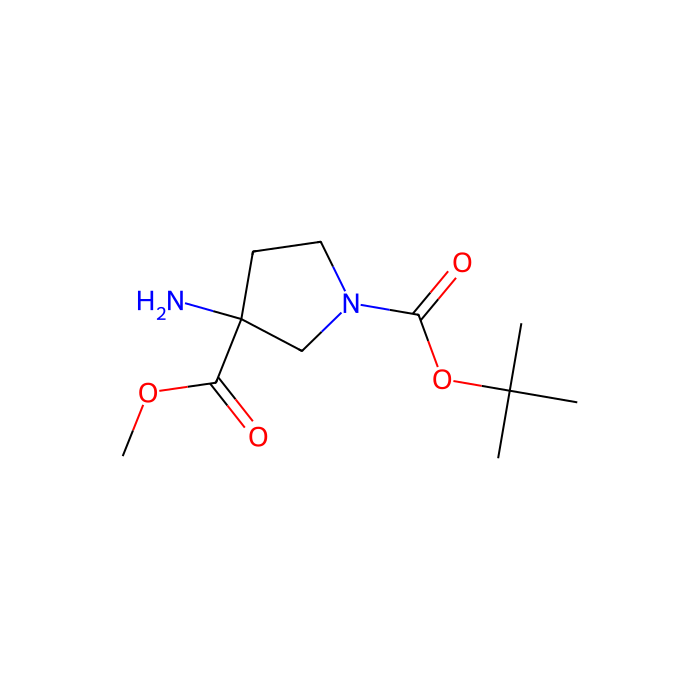 1-tert-butyl 3-methyl 3-aminopyrrolidine-1,3-dicarboxylate - ≥97% CAS No(942190-47-8) by Aladdin Scientific