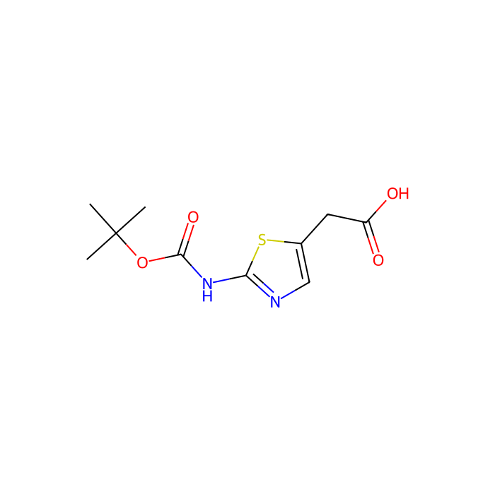 2-(2-(tert-Butoxycarbonylamino)thiazol-5-yl)acetic acid - ≥95% CAS No(723278-39-5) by Aladdin Scientific