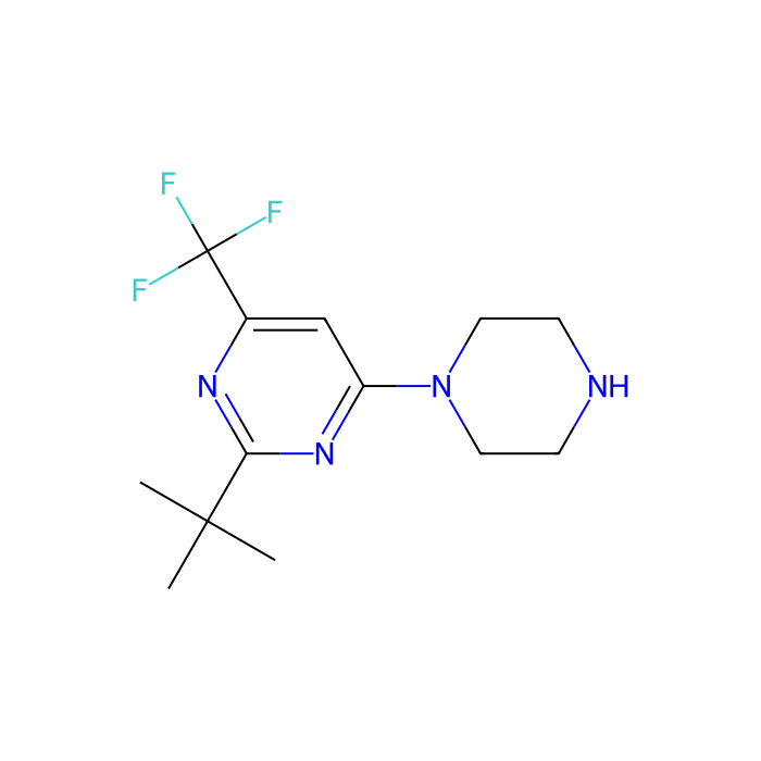 2-(tert-Butyl)-4-(piperazin-1-yl)-6-(trifluoromethyl)pyrimidine - ≥97% CAS No(219599-99-2) by Aladdin Scientific