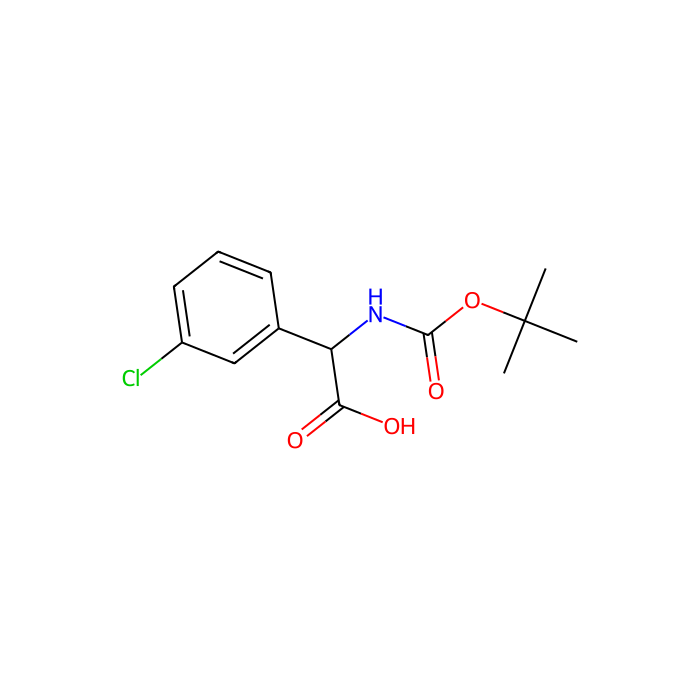 2-((tert-Butoxycarbonyl)amino)-2-(3-chlorophenyl)acetic acid - ≥97% CAS No(669713-92-2) by Aladdin Scientific