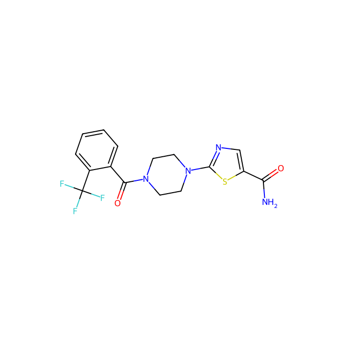 2-(4-(2-(Trifluoromethyl)benzoyl)piperazin-1-yl)thiazole-5-carboxamide - ≥97% CAS No(916888-66-9) by Aladdin Scientific