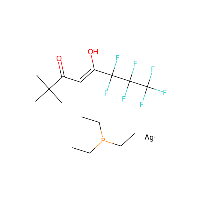 Triethylphosphine(6,6,7,7,8,8,8-heptafluoro-2,2-dimethyl-3,5-octanedionate)silver(I) - ≥98% CAS No(165461-74-5) by Aladdin Scientific