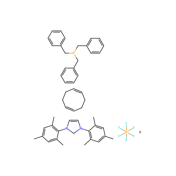 Tribenzylphosphine(1,5-cyclooctadiene)[1,3-bis(2,4,6-trimethylphenyl)imidazol-2-ylidene]iridium(I) hexafluorophosphate - ≥98% CAS No(1019853-01-0) by Aladdin Scientific