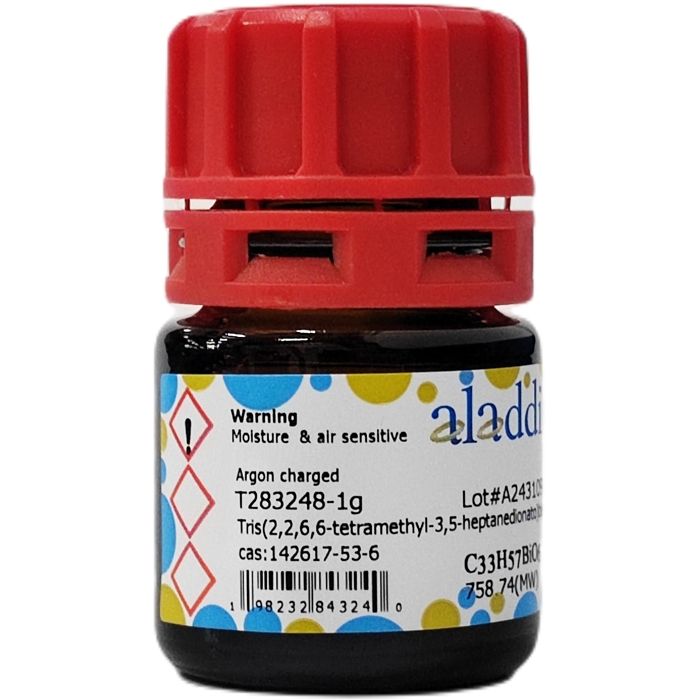 Tris(2,2,6,6-tetramethyl-3,5-heptanedionato)bismuth(III) - ≥98% CAS No(142617-53-6) by Aladdin Scientific