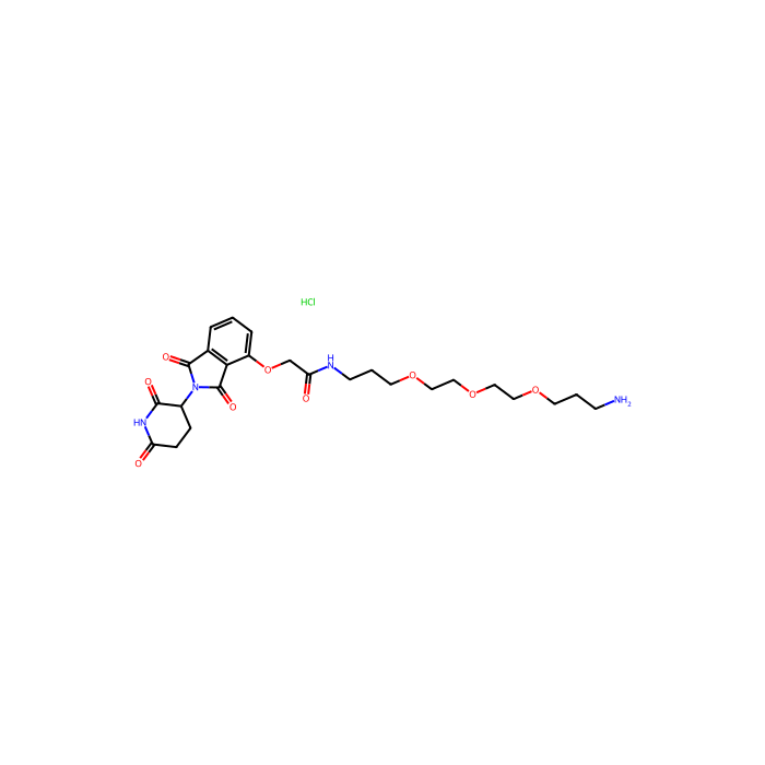 Thalidomide 4'-oxyacetamide-alkylC1-PEG3-alkylC3-amine hydrochloride - ≥95%(HPLC) CAS No(2564466-93-7) by Aladdin Scientific