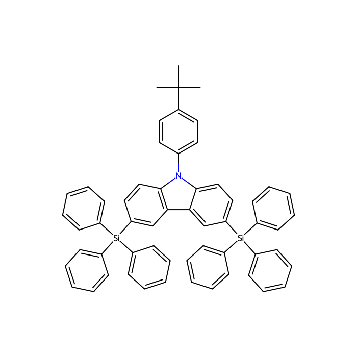 9-(4-tert-butylphenyl)-3,6-bis(triphenylsilyl)-9H-carbazole - sublimed grade, ≥99% CAS No(898546-82-2) by Aladdin Scientific