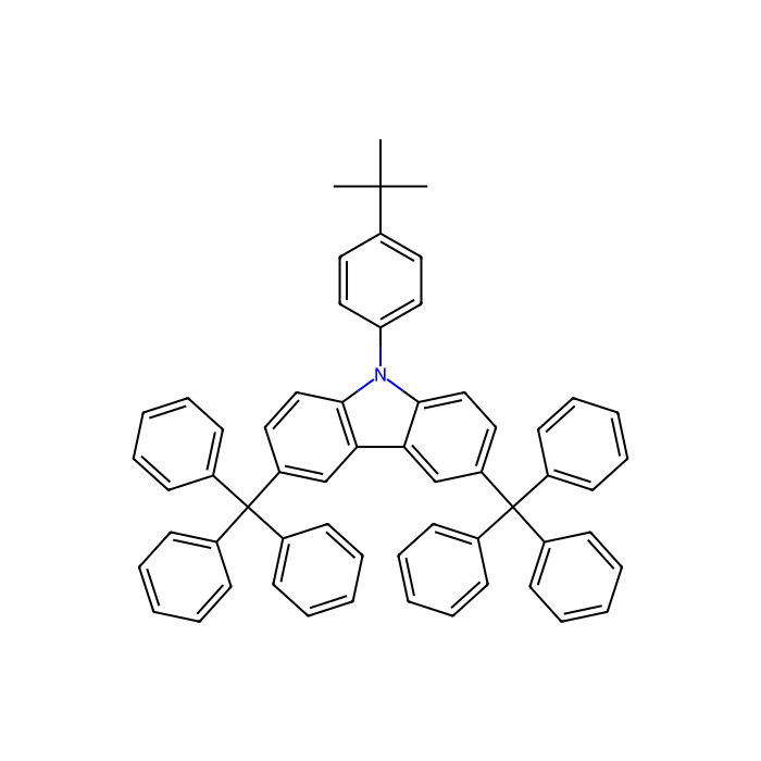 9-(4-tert-Butylphenyl)-3,6-ditrityl-9H-carbazole - sublimed grade, ≥99% CAS No(956373-04-9) by Aladdin Scientific