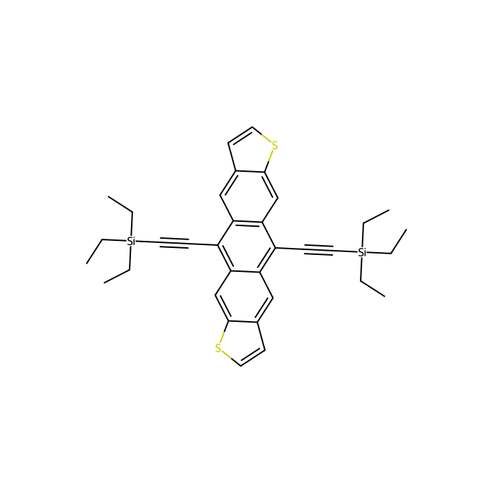 5,11-Bis(triethylsilylethynyl)anthradithiophene,mixture of syn & anti isomers - ≥99%(NMR) CAS No(851817-11-3) by Aladdin Scientific