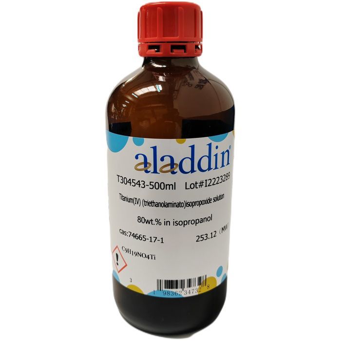 Titanium(IV) (triethanolaminato)isopropoxide solution - 80wt.% in isopropanol CAS No(74665-17-1) by Aladdin Scientific