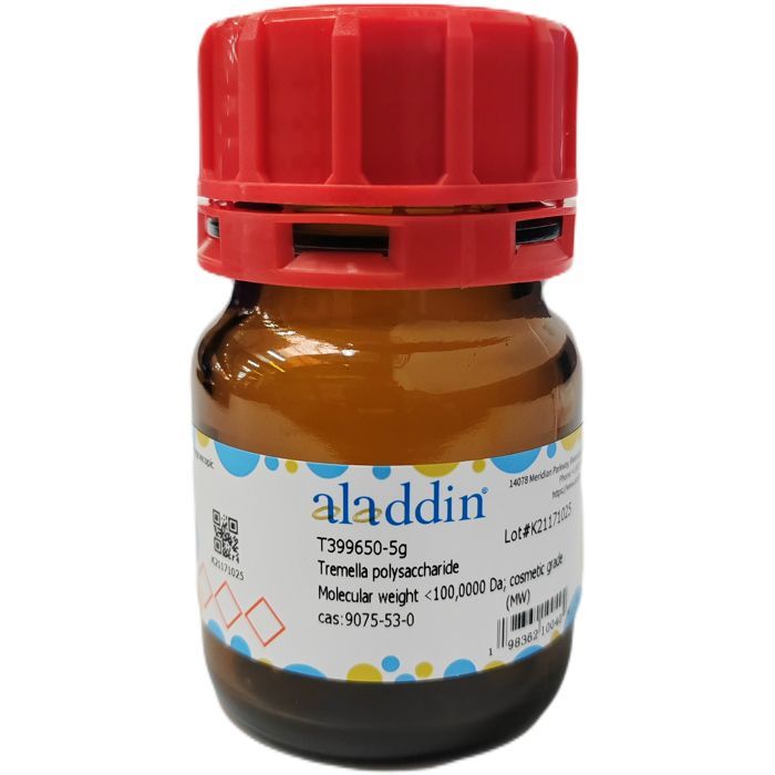 Tremella polysaccharide - Molecular weight ＜100,0000 Da; cosmetic grade CAS No(9075-53-0) by Aladdin Scientific