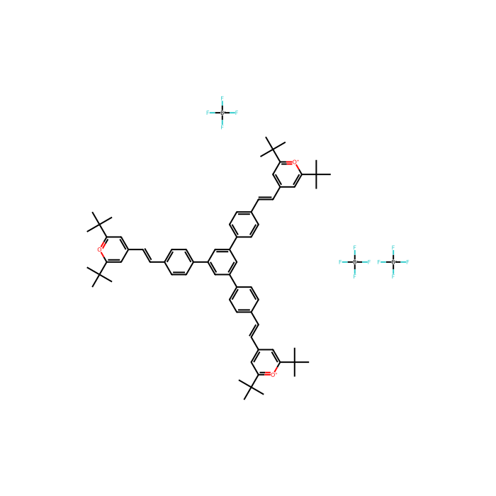 1,3,5-Tris[4-[(E)-2-(2,6-di-tert-butylpyrylium-4-yl)vinyl]phenyl]benzene Tetrafluoroborate - ≥90% CAS No(2056254-18-1) by Aladdin Scientific