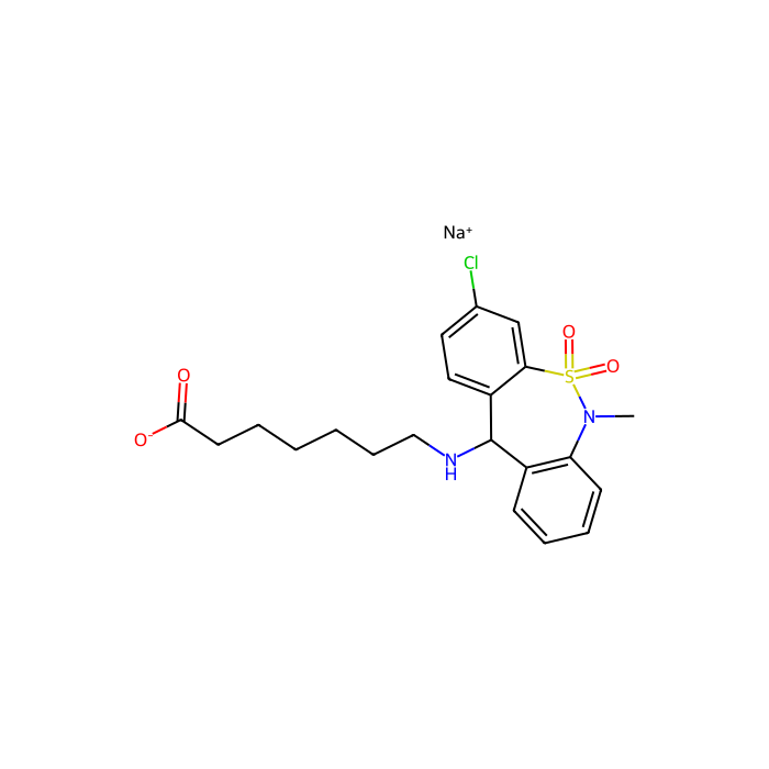 Tianeptine sodium - 10mM in DMSO CAS No(30123-17-2) by Aladdin Scientific