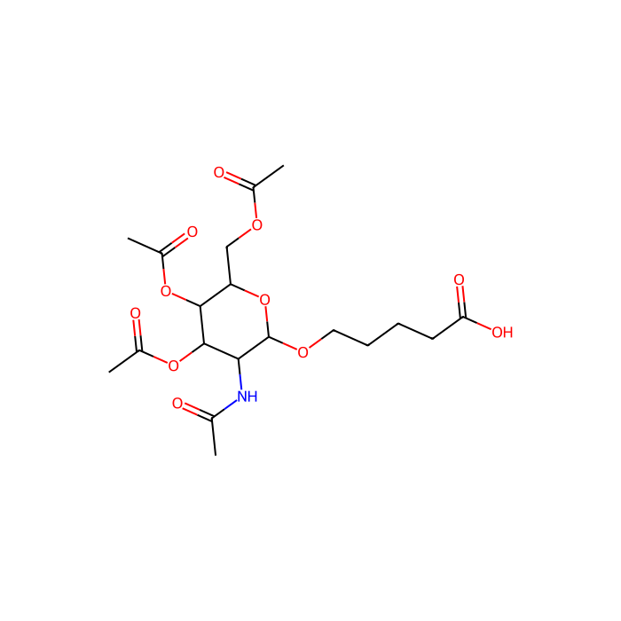5-[(3,4,6-Tri-O-acetyl-2-acetylamido-2-deoxy-b-D-galactopyranosyl)oxy]pentanoic acid - ≥98% CAS No(1159408-54-4) by Aladdin Scientific