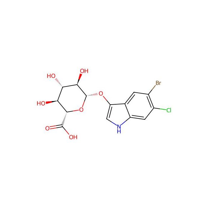 (2S,3S,4S,5R,6S)-6-[(5-bromo-6-chloro-1H-indol-3-yl)oxy]-3,4,5-trihydroxyoxane-2-carboxylic acid - ≥98% CAS No(144110-42-9) by Aladdin Scientific